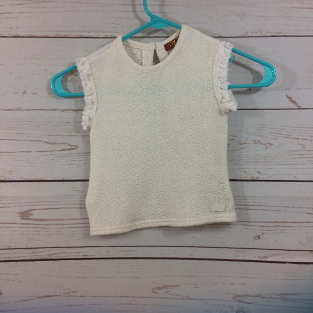 Toddler 7 For All Mankind Frey  Sleeve Top